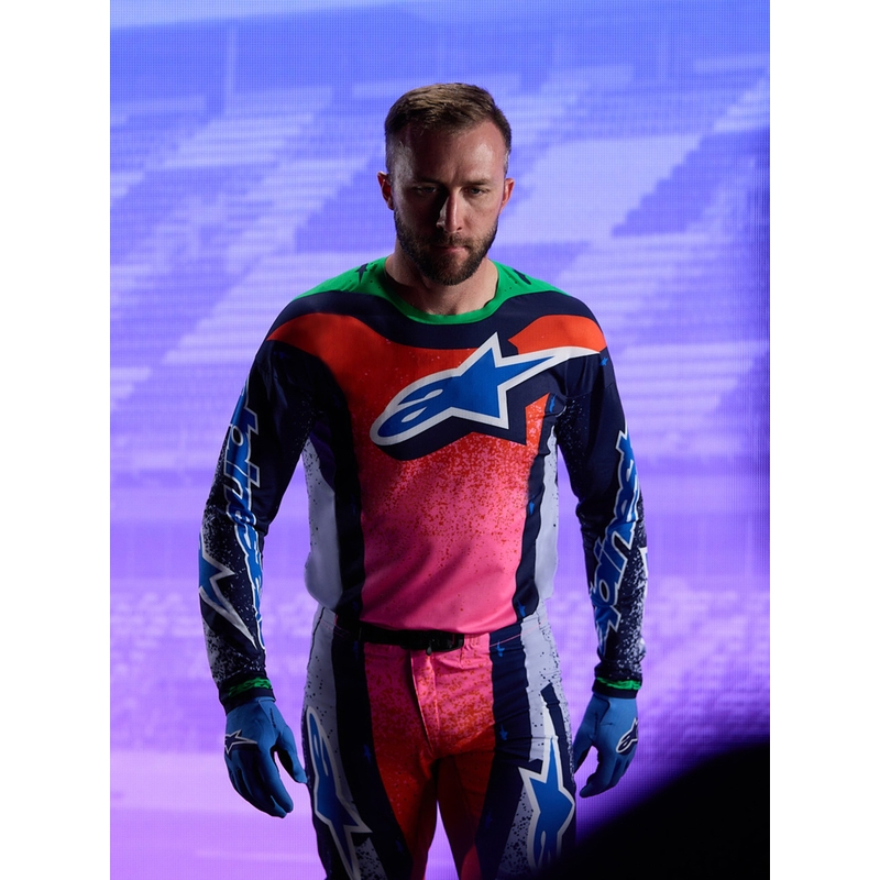 Maillot de motocross Alpinestars Supertech Limited Edition Records - Gris