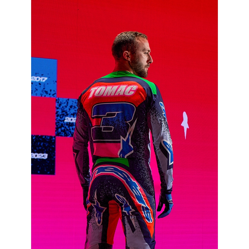 Maillot de motocross Alpinestars Supertech Limited Edition Records - Gris
