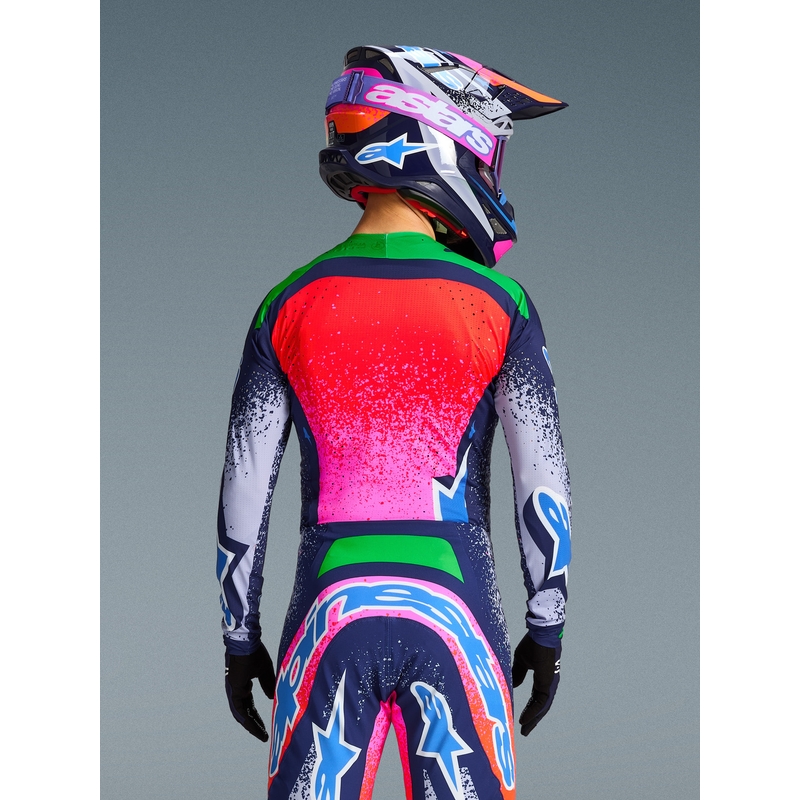Maillot de motocross Alpinestars Supertech Limited Edition Records - Gris