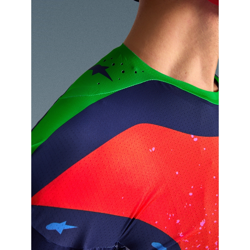 Maillot de motocross Alpinestars Supertech Limited Edition Records - Gris