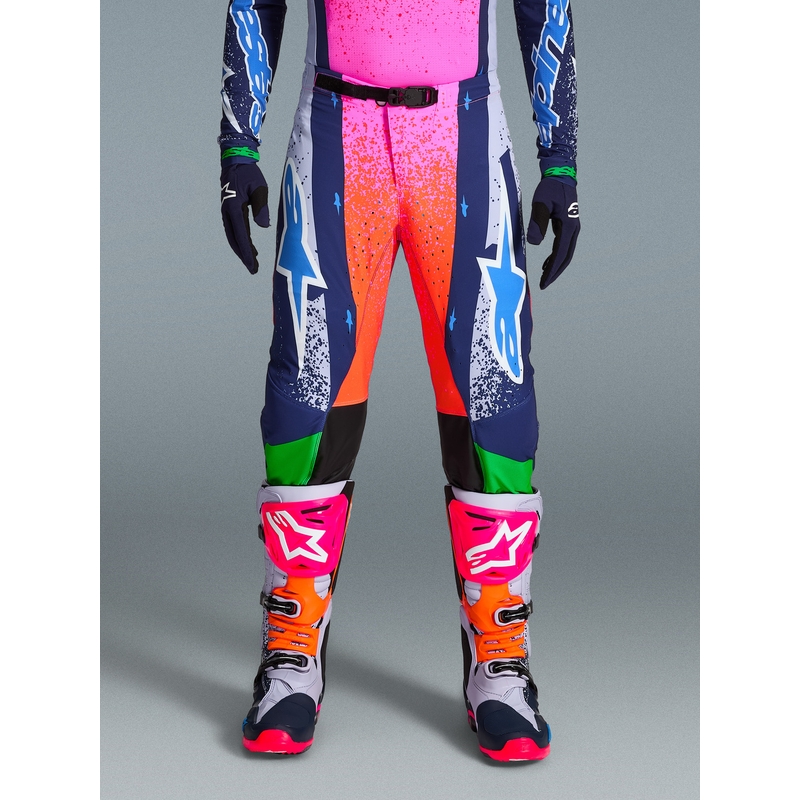 Pantalon de motocross Alpinestars Supertech Limited Edition Records gris