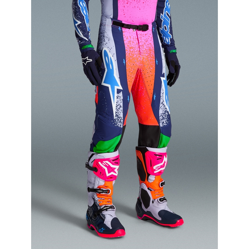 Pantalon de motocross Alpinestars Supertech Limited Edition Records gris