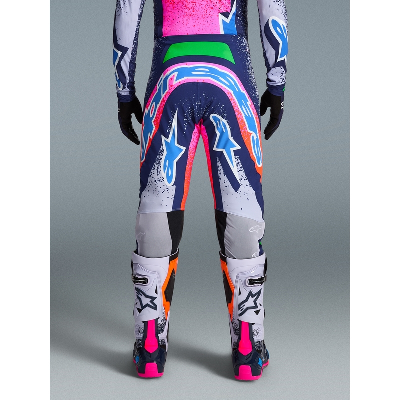 Pantalon de motocross Alpinestars Supertech Limited Edition Records gris