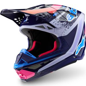 Casque de motocross Alpinestars Supertech S-M10 Limited Edition Records Gris