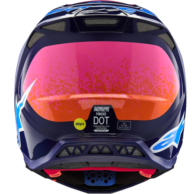Casque de motocross Alpinestars Supertech S-M10 Limited Edition Records Gris