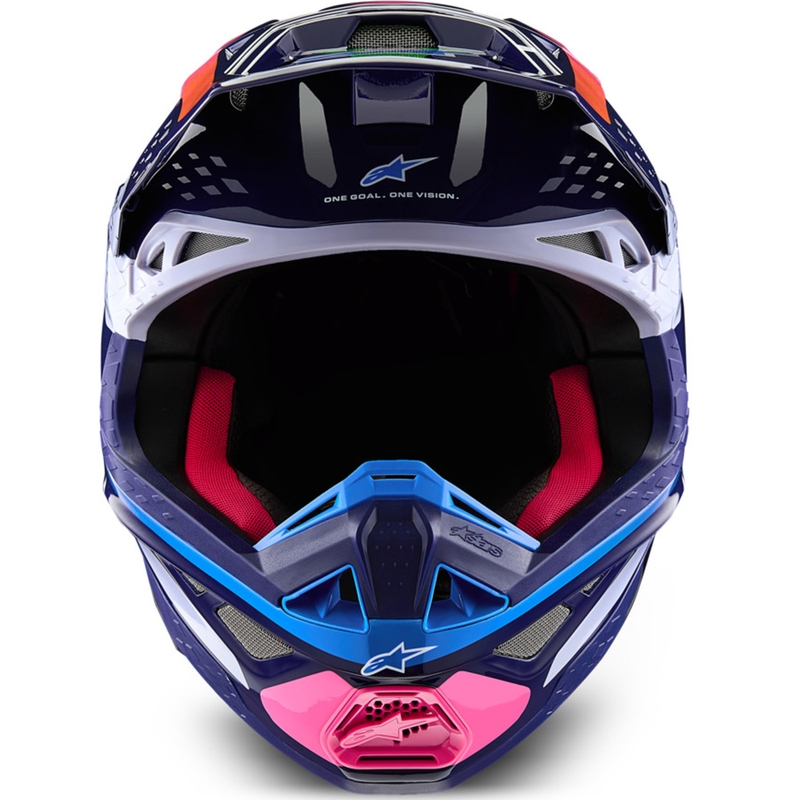 Casque de motocross Alpinestars Supertech S-M10 Limited Edition Records Gris
