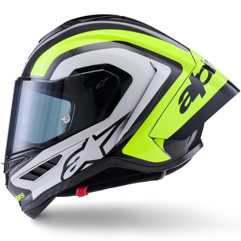 Casque intégral de moto Alpinestars Supertech R10 Arius noir-jaune fluo-blanc