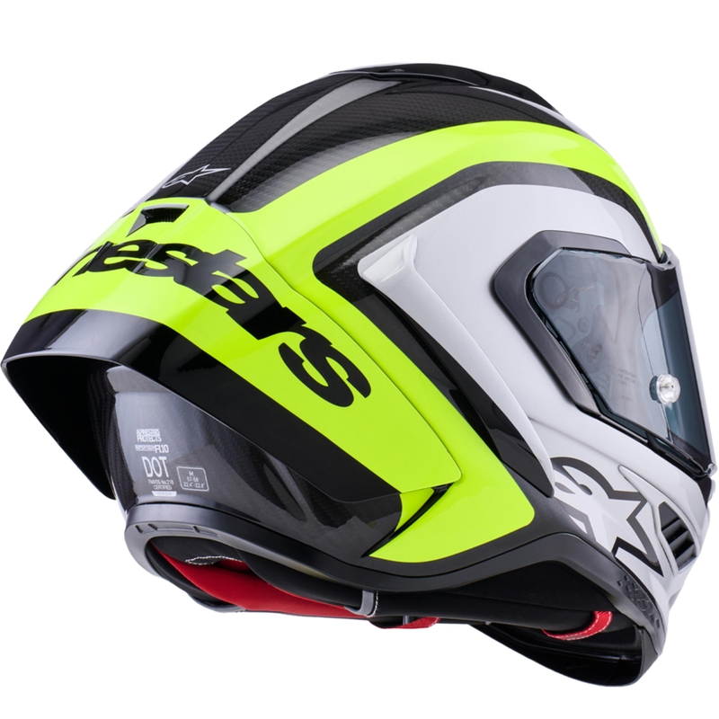 Casque intégral de moto Alpinestars Supertech R10 Arius noir-jaune fluo-blanc