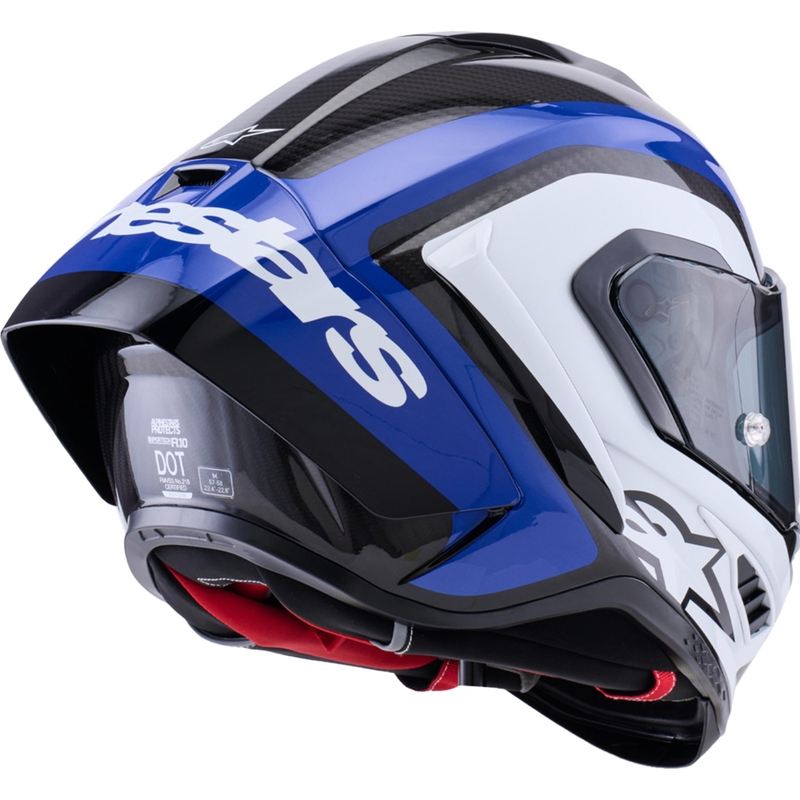 Casque intégral de moto Alpinestars Supertech R10 Arius noir-bleu-blanc
