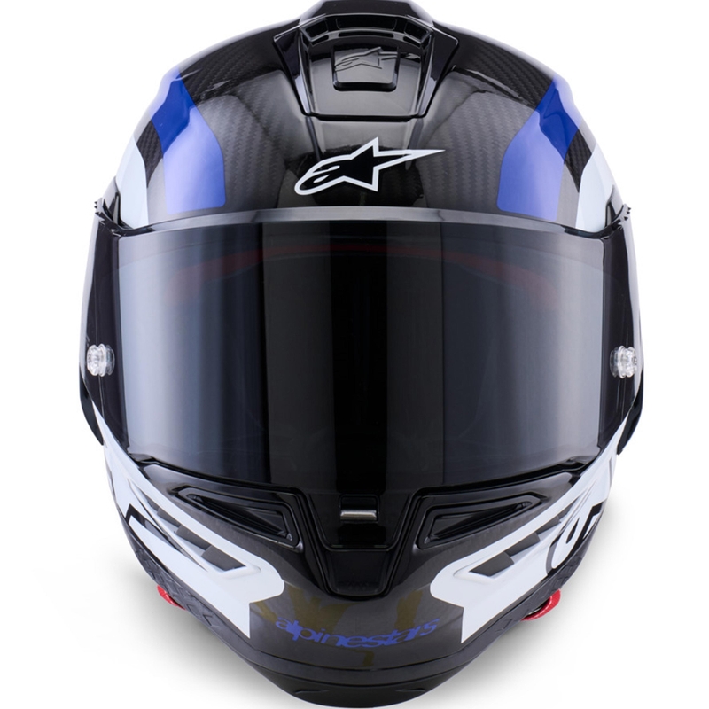 Casque intégral de moto Alpinestars Supertech R10 Arius noir-bleu-blanc