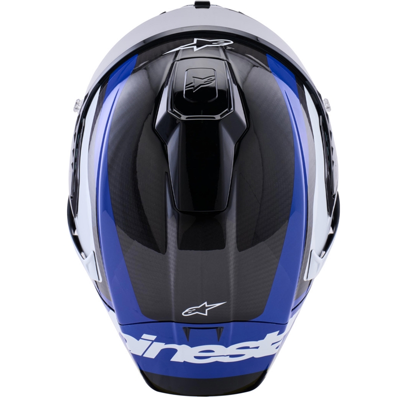 Casque intégral de moto Alpinestars Supertech R10 Arius noir-bleu-blanc