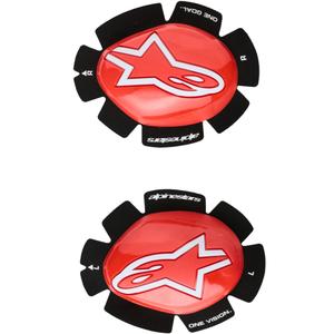 Sliders Alpinestars GP Plus, lot de 2, rouge et blanc