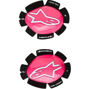 Sliders Alpinestars GP Plus, lot de 2, rose fluo et blanc