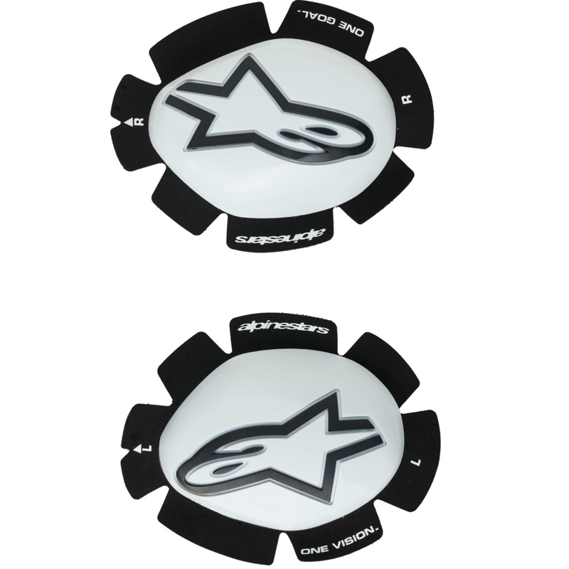 Sliders Alpinestars GP Plus 2 pièces blanc-noir