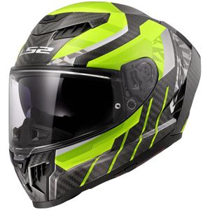Casque moto intégral LS2 FF807 Dragon Trax jaune fluo