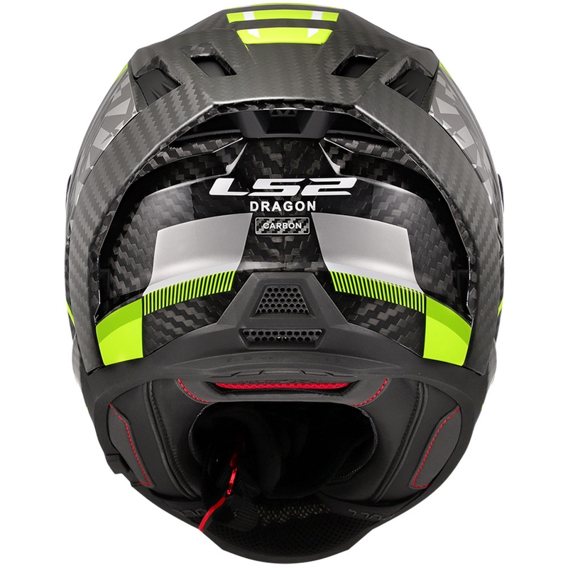 Casque moto intégral LS2 FF807 Dragon Trax jaune fluo