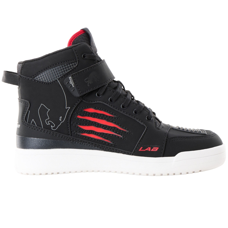 Bottes de moto Furygan Tarmac D3O® noires et rouges