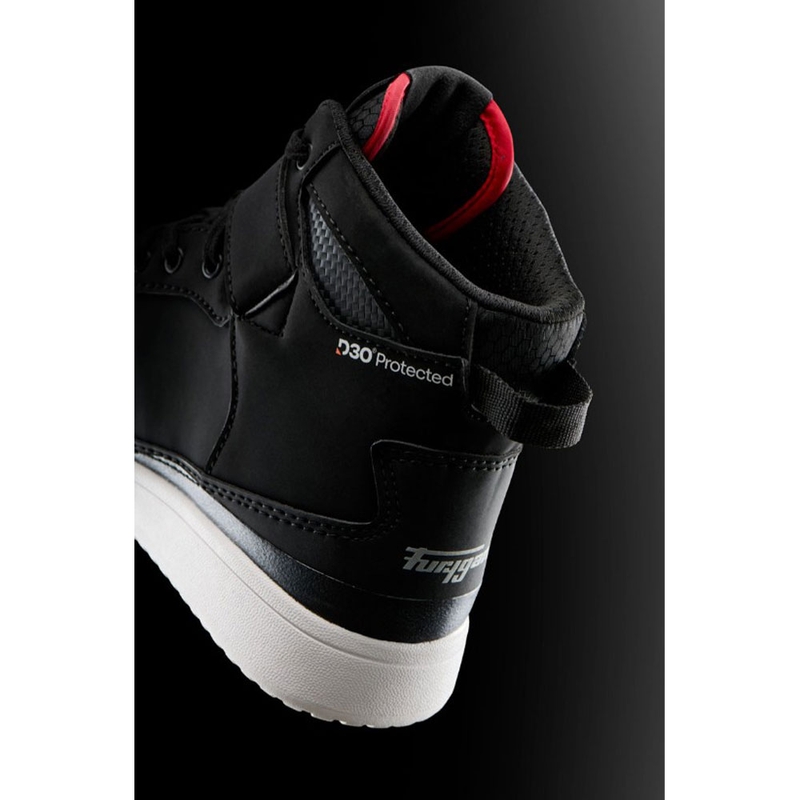 Bottes de moto Furygan Tarmac D3O® noires et rouges