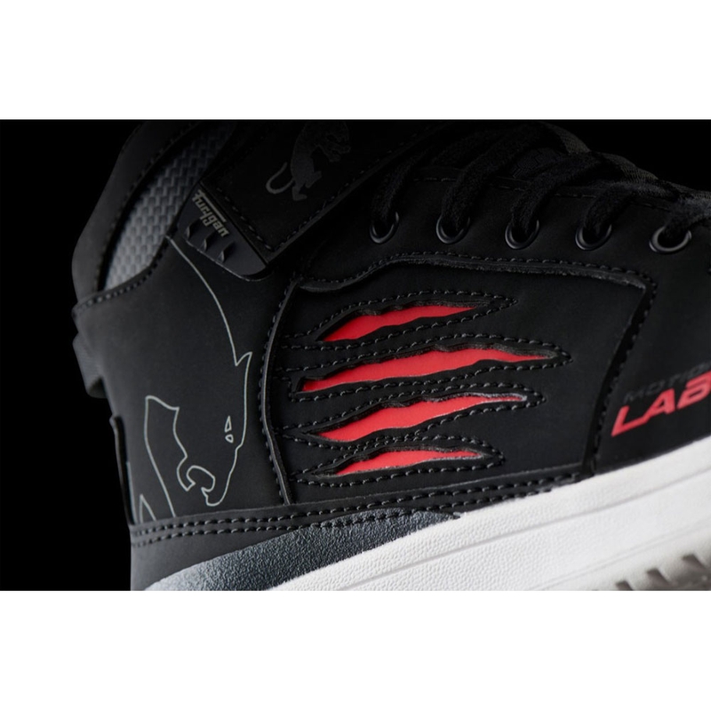 Bottes de moto Furygan Tarmac D3O® noires et rouges