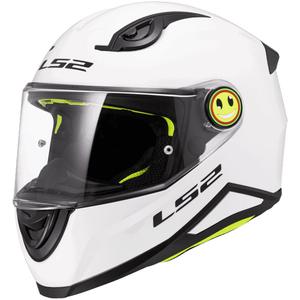 Casque intégral de moto pour enfant LS2 FF812 Blanc brillant uni