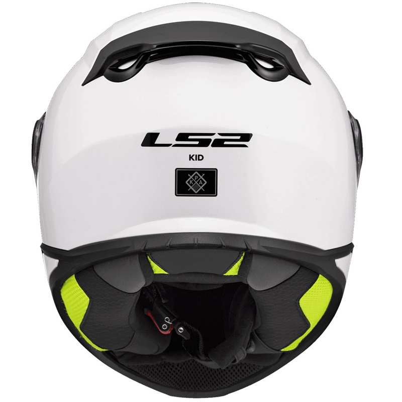 Casque intégral de moto pour enfant LS2 FF812 Blanc brillant uni