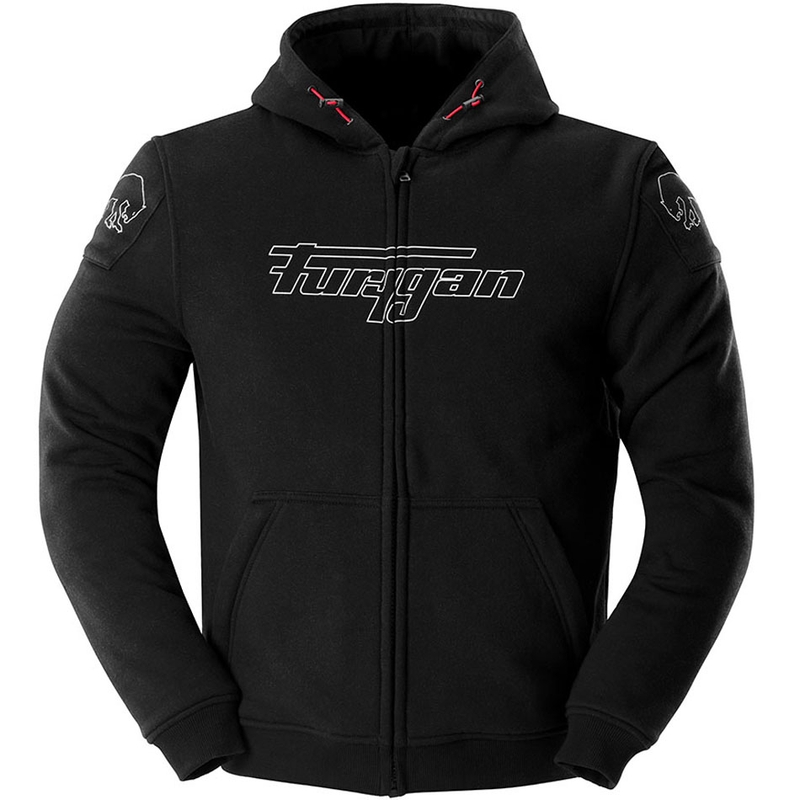Blouson de moto Furygan Livio X Kevlar® noir et blanc