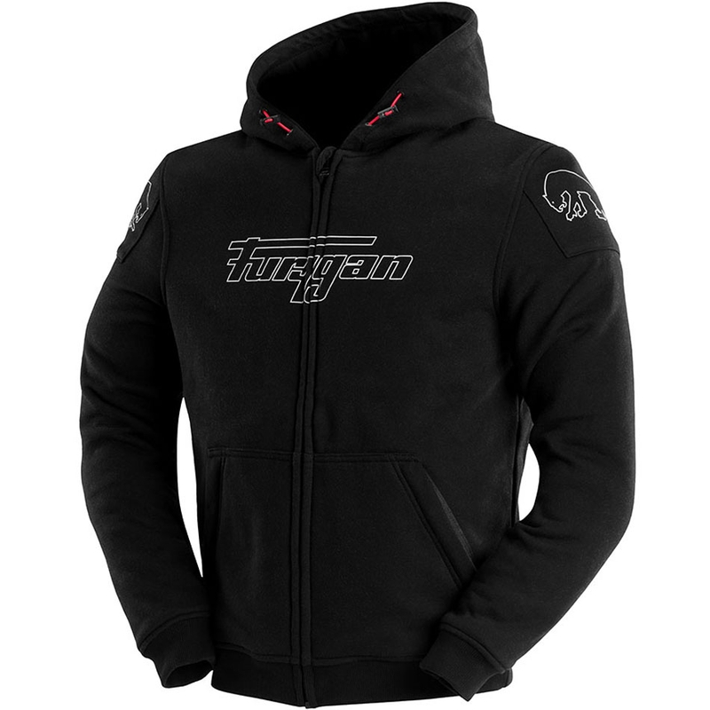 Blouson de moto Furygan Livio X Kevlar® noir et blanc