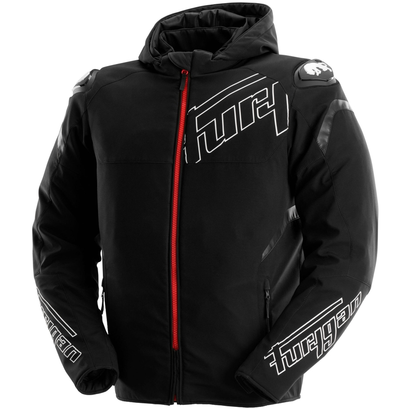 Blouson de moto Furygan Sektor Roadster Evo noir-blanc-rouge