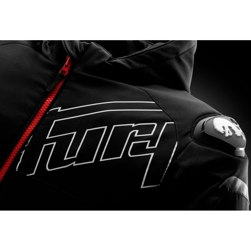 Blouson de moto Furygan Sektor Roadster Evo noir-blanc-rouge