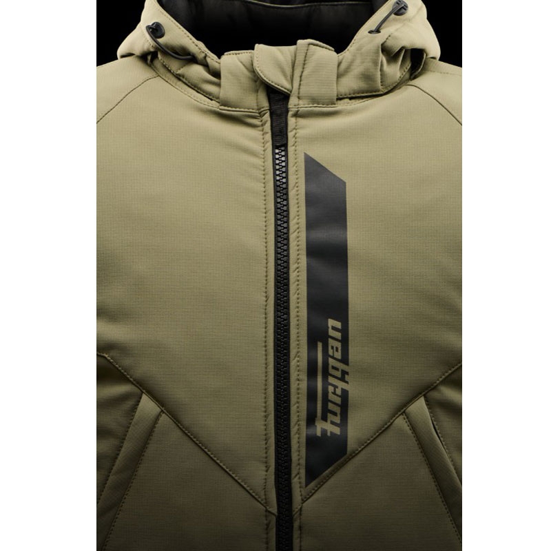 Blouson moto Furygan Evald vert kaki