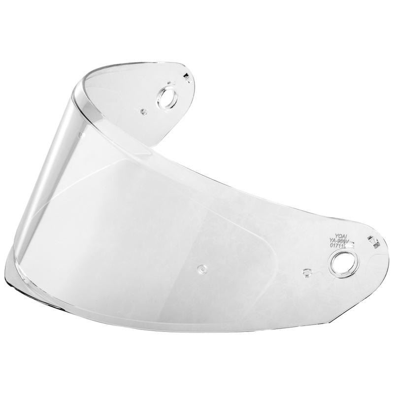 Visière transparente pour casques de moto NOX N350, pré-équipée pour Pinlock.