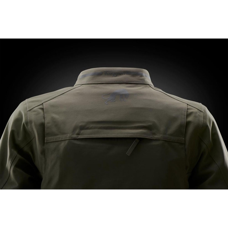 Veste de moto pour femme Furygan Sarah Trooper, vert kaki