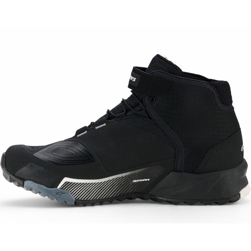 Bottes de moto Alpinestars Stella CR-X Drystar pour femmes, noir-gris-blanc