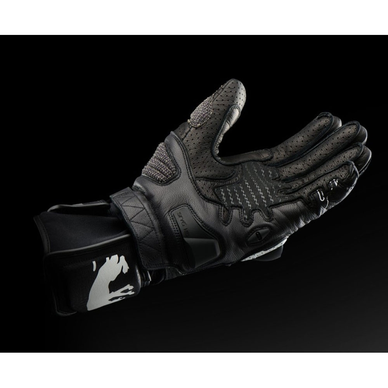 Gants de moto ventilés Furygan STYG 15 Noir-Blanc-Jaune fluo