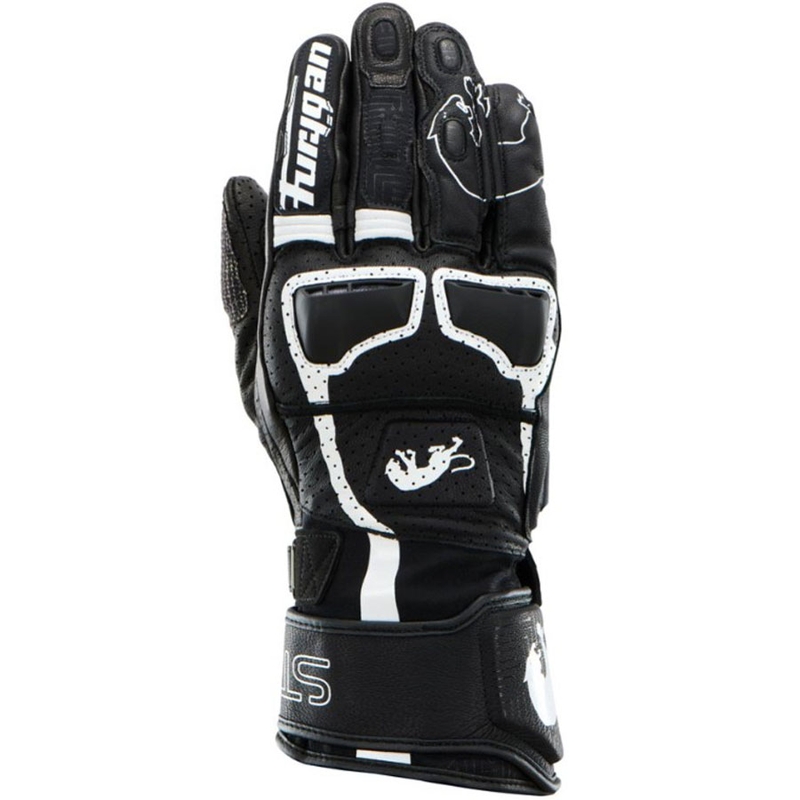 Gants de moto ventilés Furygan STYG 15 noir et blanc