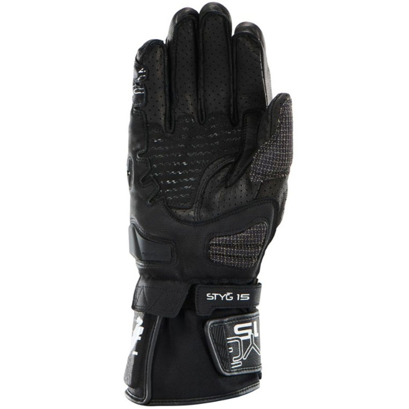 Gants de moto ventilés Furygan STYG 15 noir et blanc