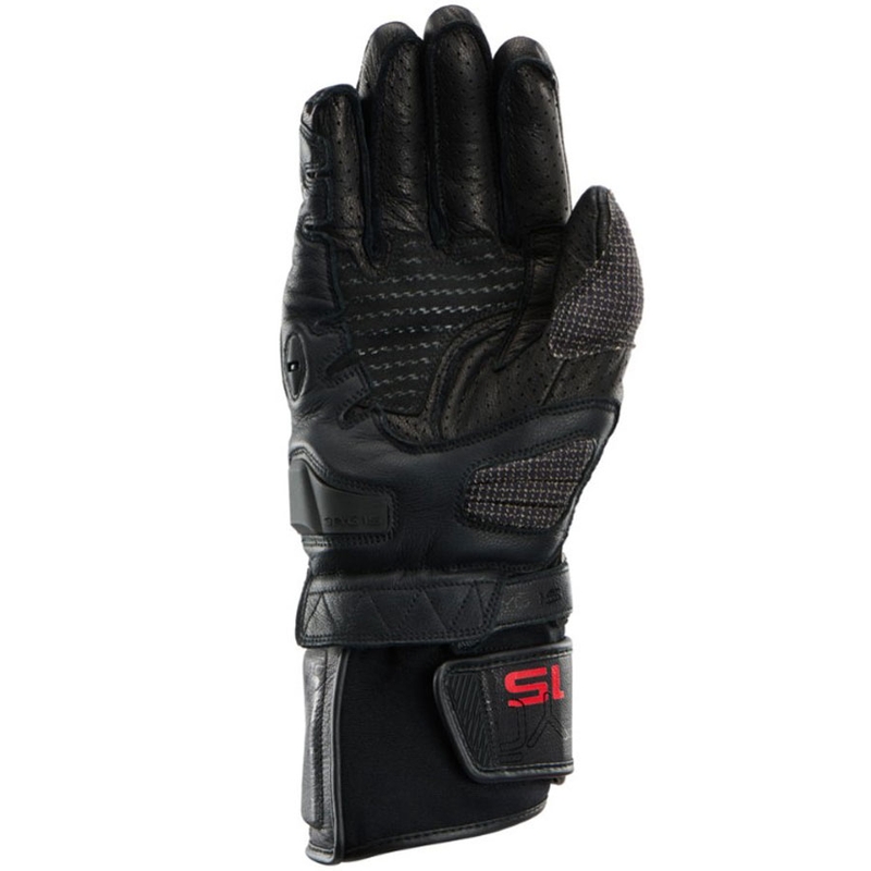 Gants de moto ventilés Furygan STYG 15 noir-rouge