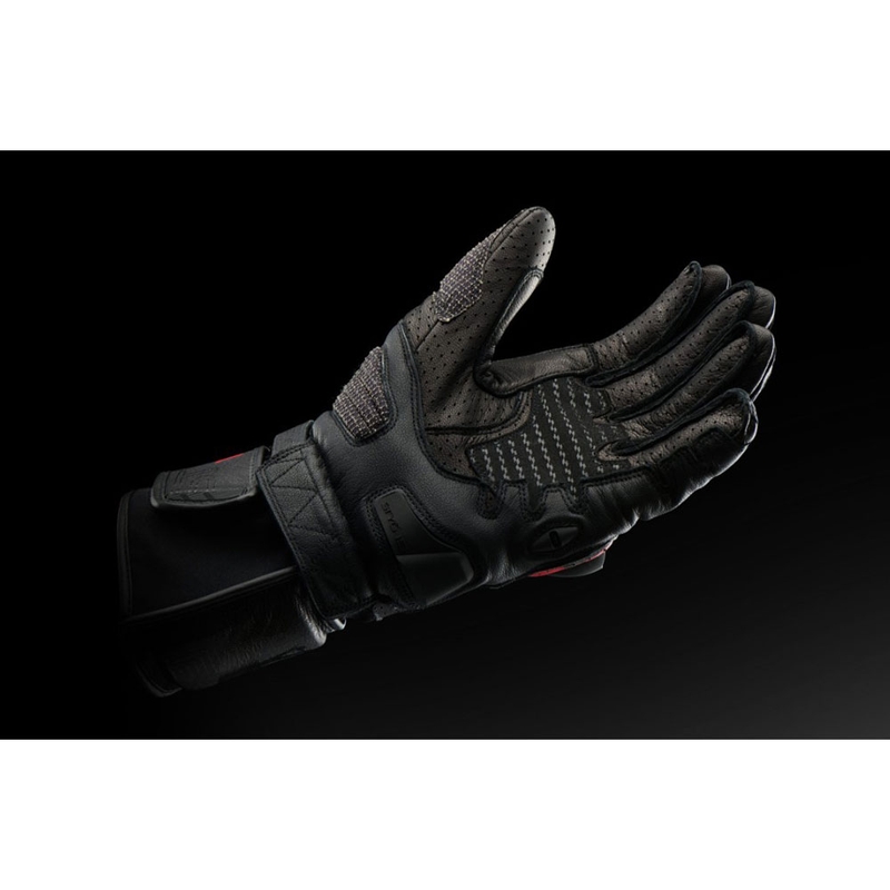 Gants de moto ventilés Furygan STYG 15 noir-rouge