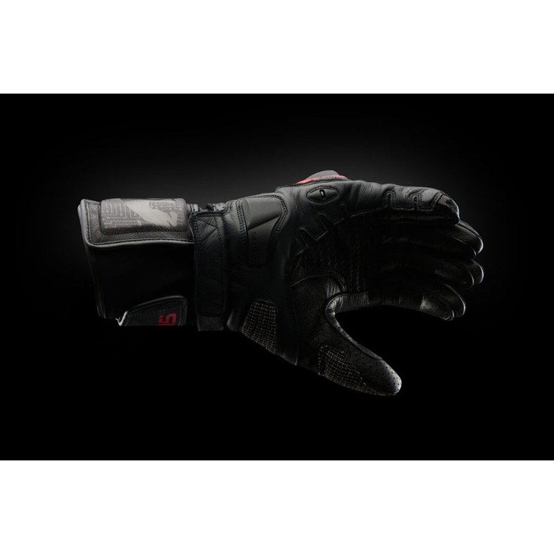 Gants de moto ventilés Furygan STYG 15 noir-rouge
