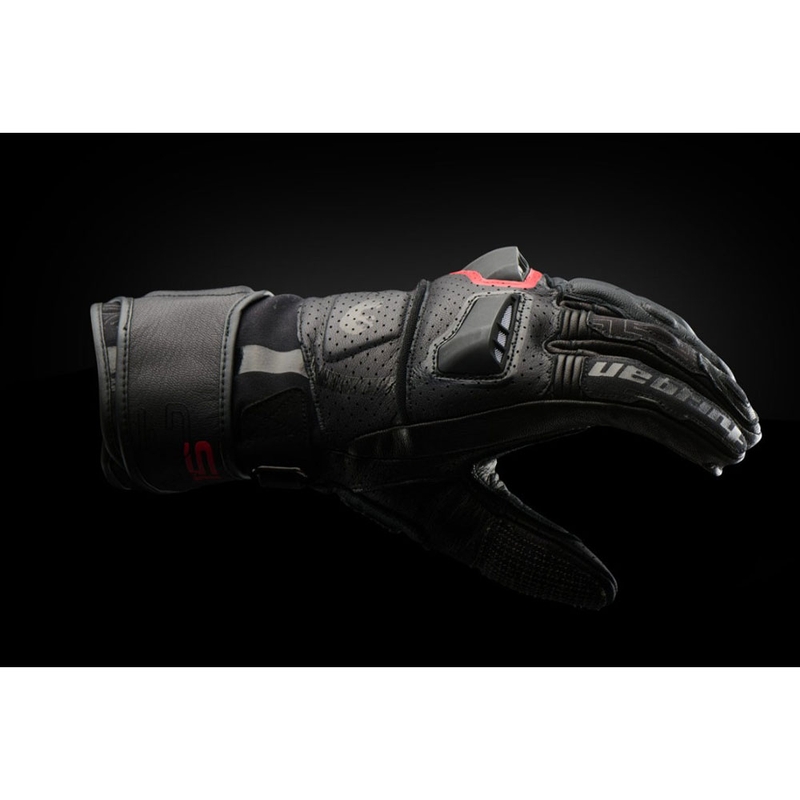 Gants de moto ventilés Furygan STYG 15 noir-rouge