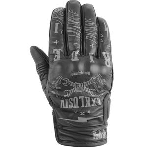 Gants de moto NOX Exklusiv Iron Ris noirs