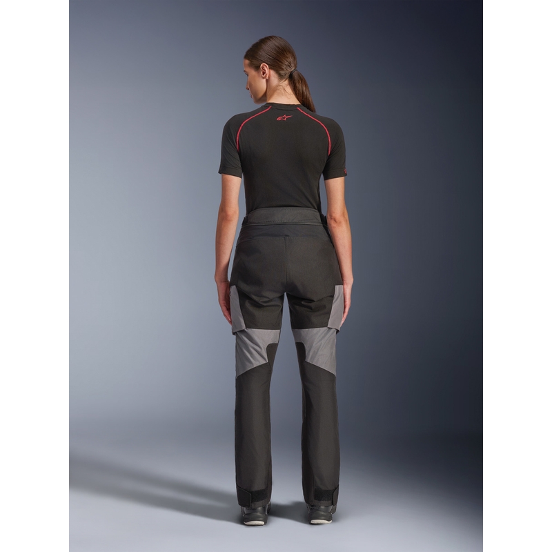 Pantalon de moto Alpinestars Stella Andes V4 Drystar pour femme, noir-gris foncé