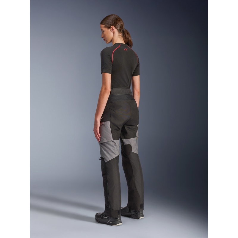 Pantalon de moto Alpinestars Stella Andes V4 Drystar pour femme, noir-gris foncé