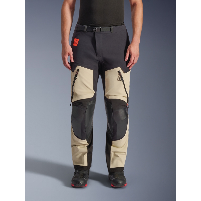 Pantalon de moto Alpinestars Halo PRO Drystar XF crème-noir-rouge