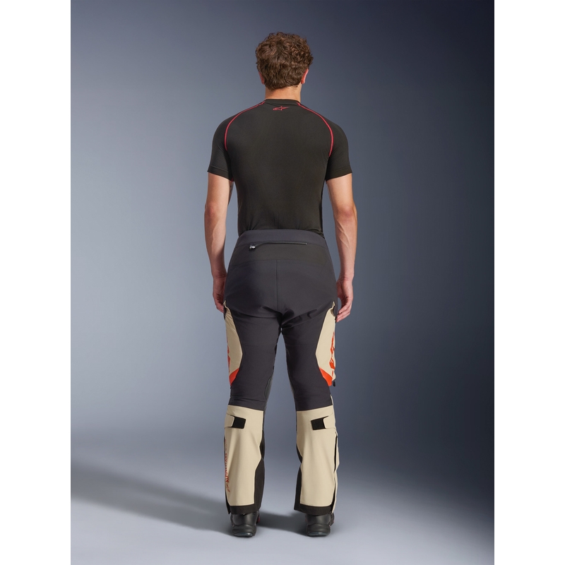 Pantalon de moto Alpinestars Halo PRO Drystar XF crème-noir-rouge