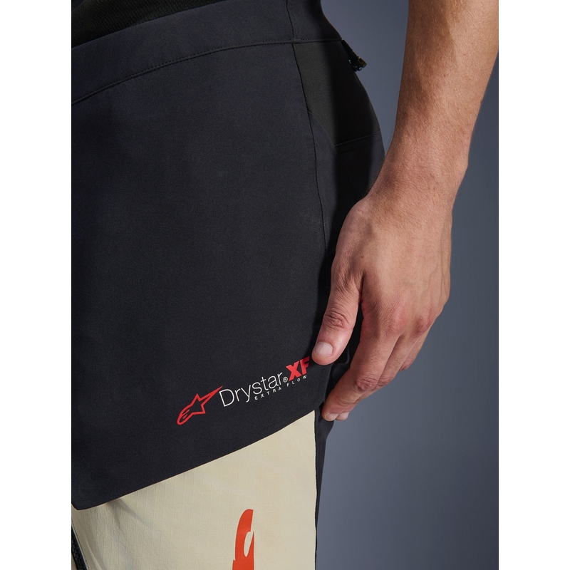 Pantalon de moto Alpinestars Halo PRO Drystar XF crème-noir-rouge