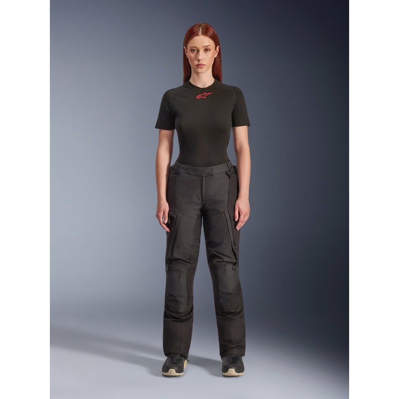Pantalon de moto Alpinestars Stella Andes V4 Drystar pour femme, noir