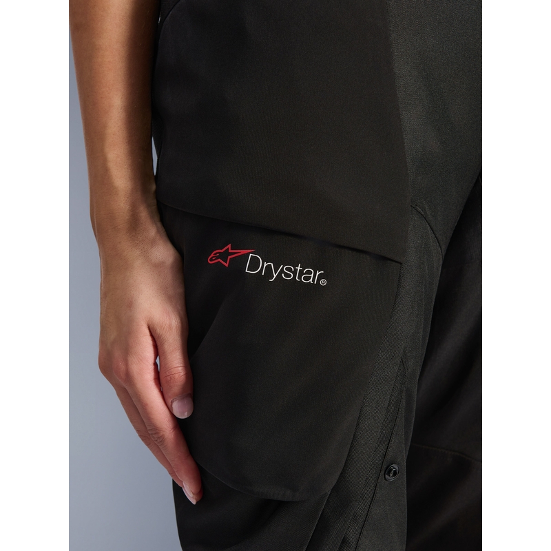 Pantalon de moto Alpinestars Stella Andes V4 Drystar pour femme, noir