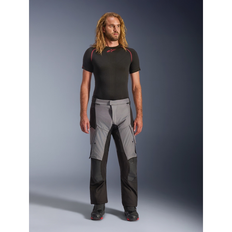 Pantalon de moto Alpinestars Andes V4 Drystar noir-gris foncé