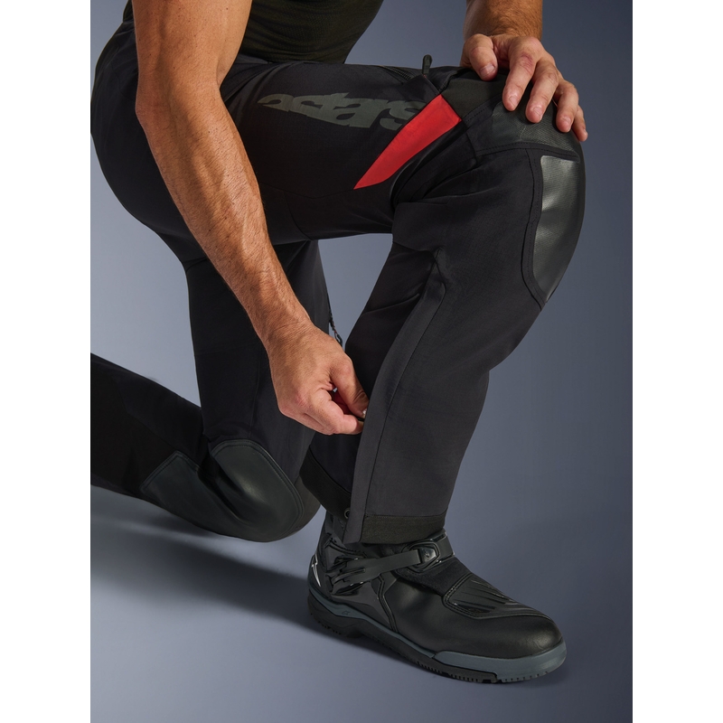 Pantalon de moto Alpinestars Halo PRO Drystar XF noir-gris foncé-rouge
